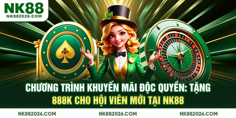 Chương trình khuyến mãi độc quyền: Tặng 888K cho hội viên mới tại NK88
